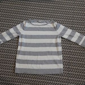Esprit boat neck wide stripe cotton sweater